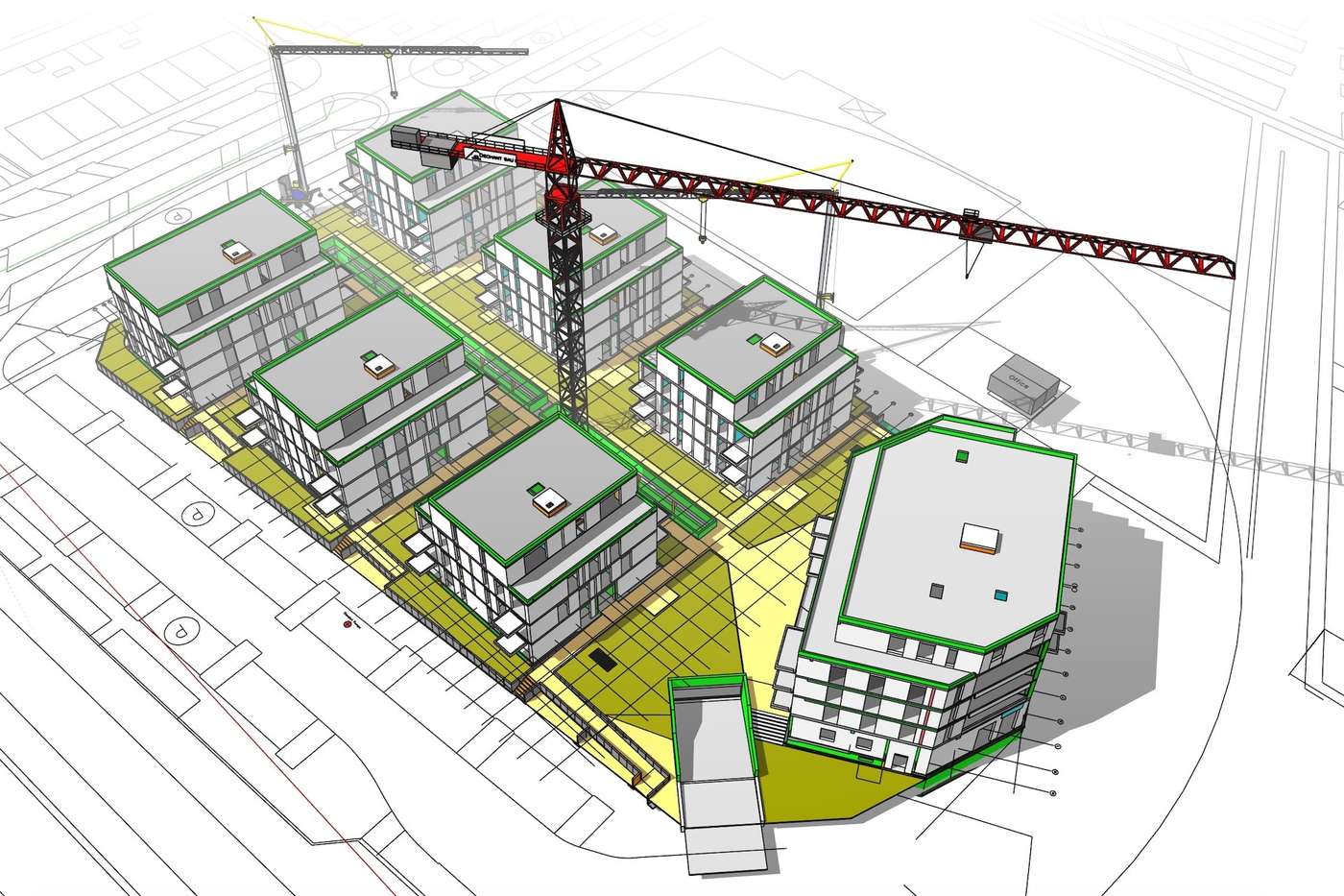 Wohnungsbau — Mehrfamilienhäuser am Kaltenweider Platz