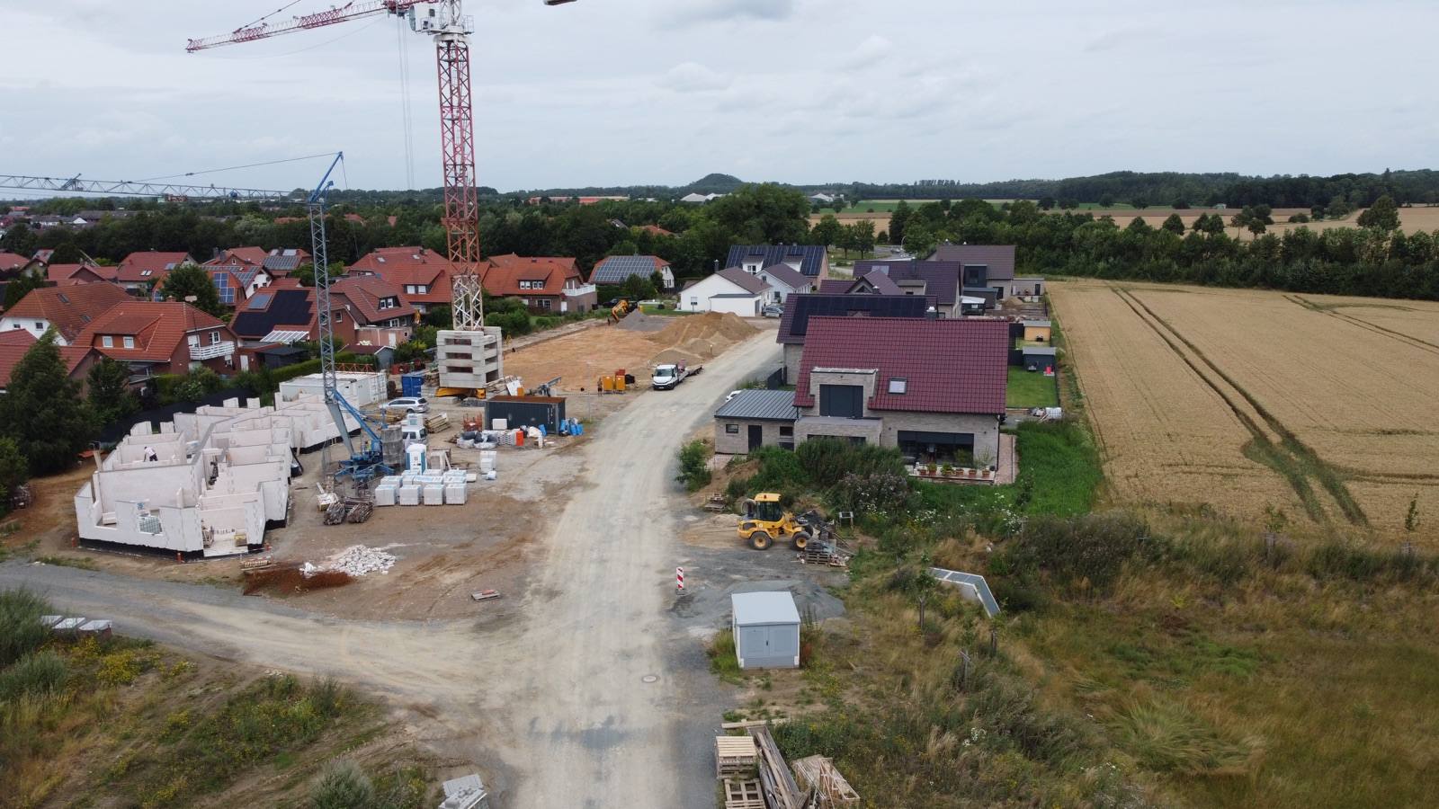 Baustellenfoto im Juli 2024 (Bild 2) – Mehrfamilienhaus Broistedt Ost, Broistedt
