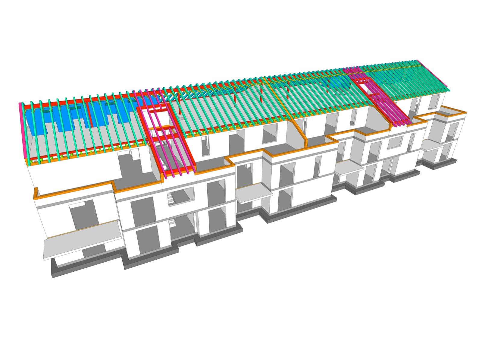 3D-Entwurf (Bild 6) – Mehrfamilienhaus Broistedt Ost, Broistedt