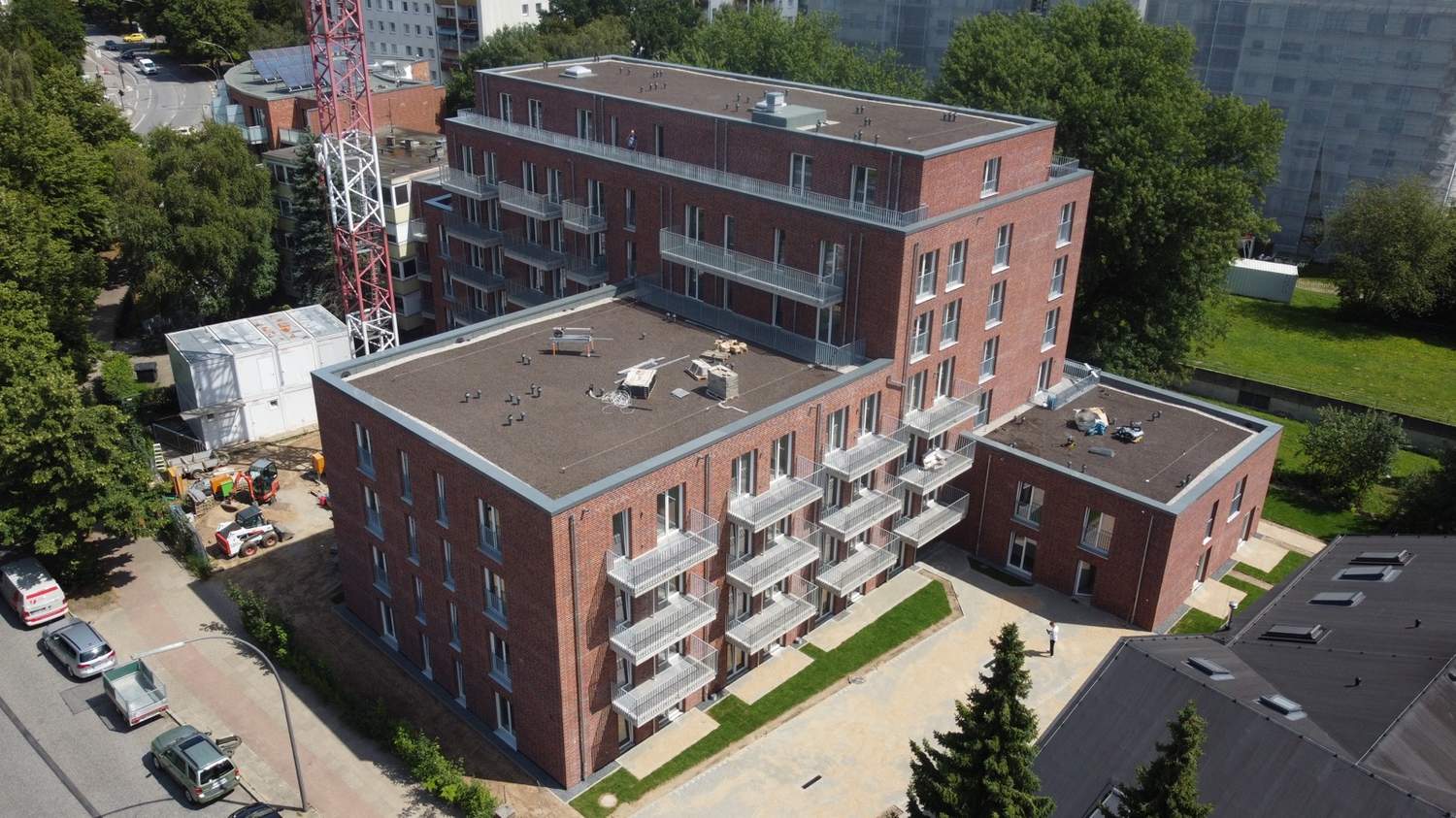 Visualisierung Perspektive Südwest – Wohnungsbau Hamburg-Jenfeld, Hamburg