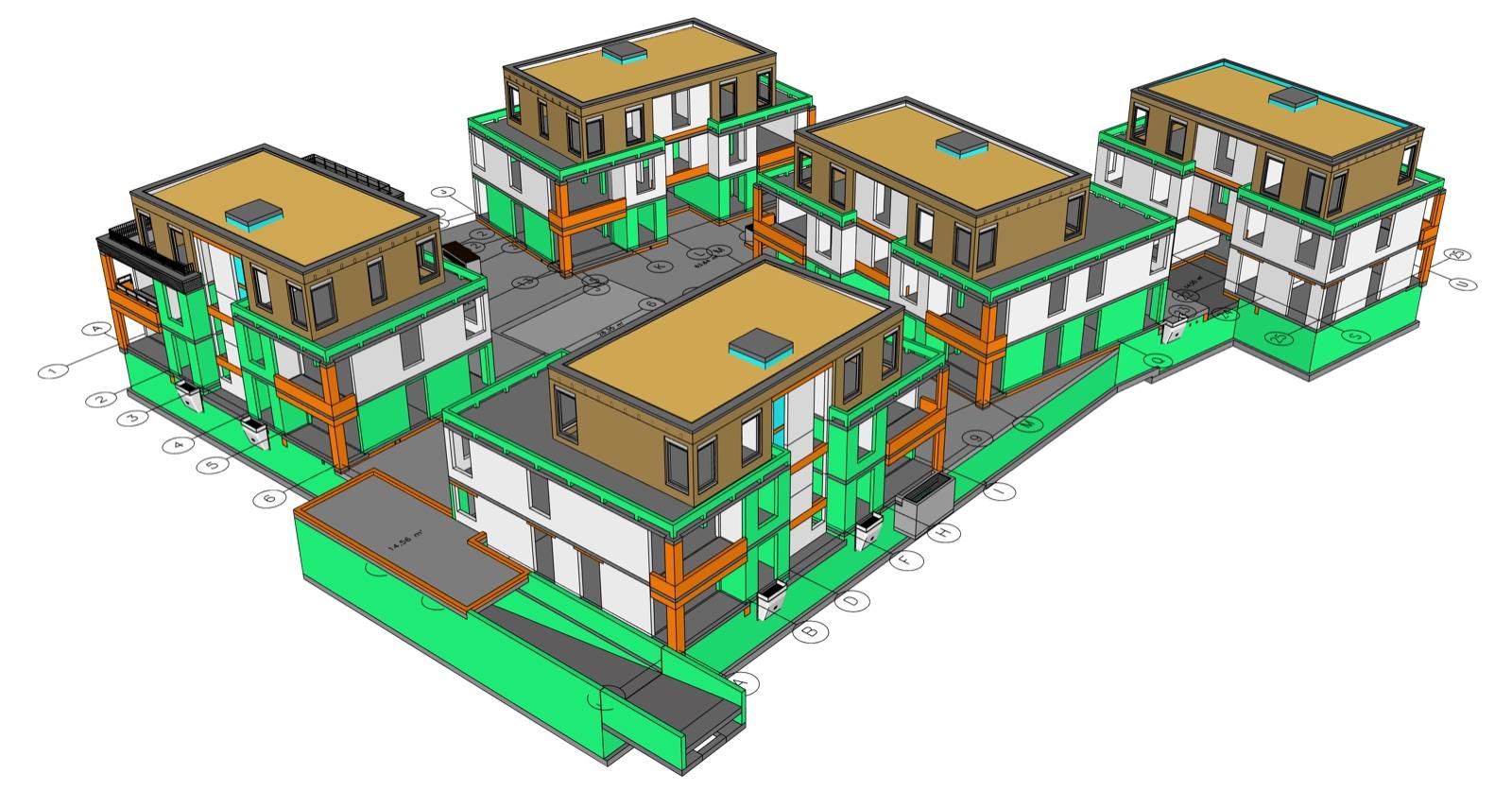 Visualisierung Perspektive – Wohnhof Misburg, Hannover