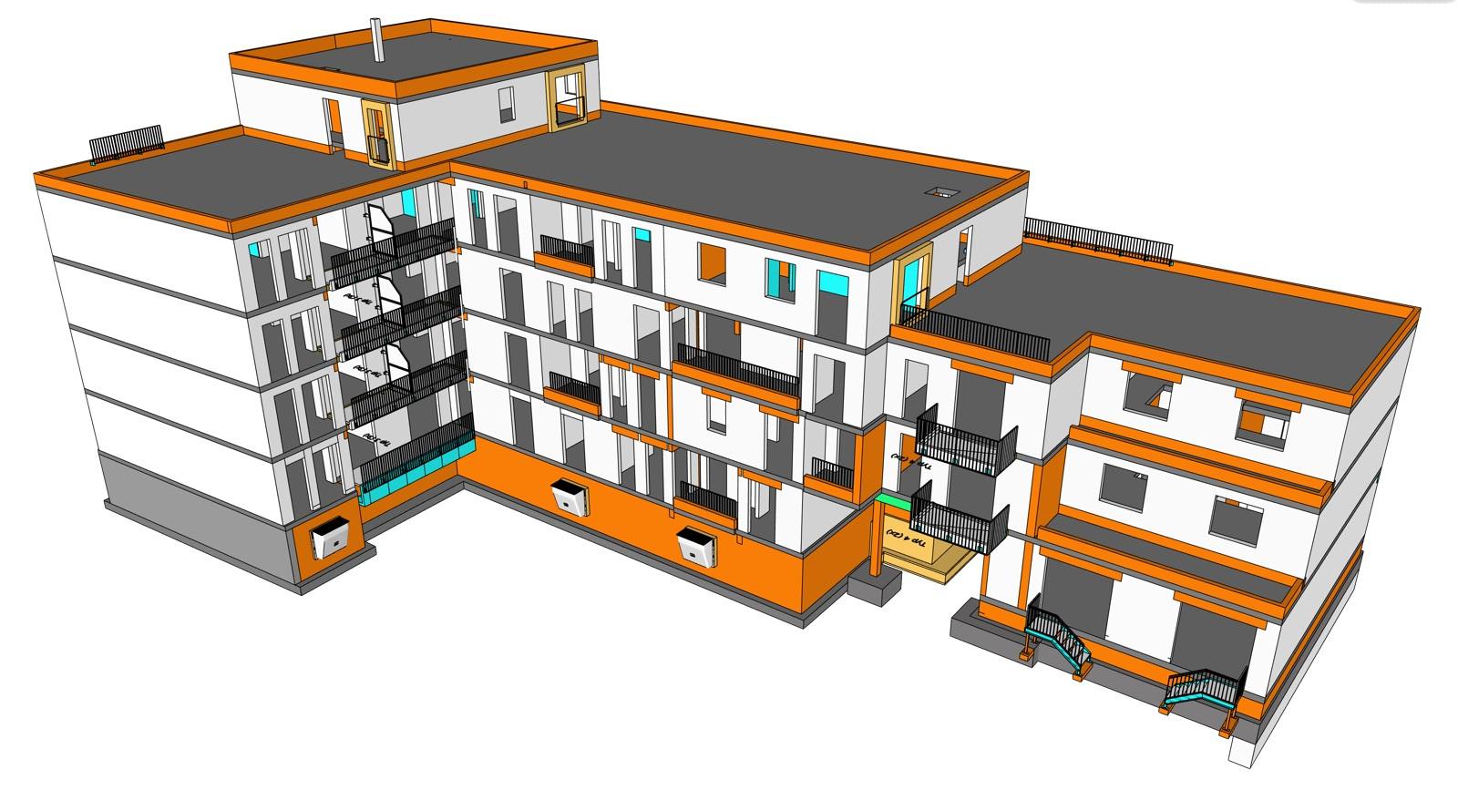 Visualisierung Perspektive – Mehrfamilienhaus Hannover-Stöcken, Hannover