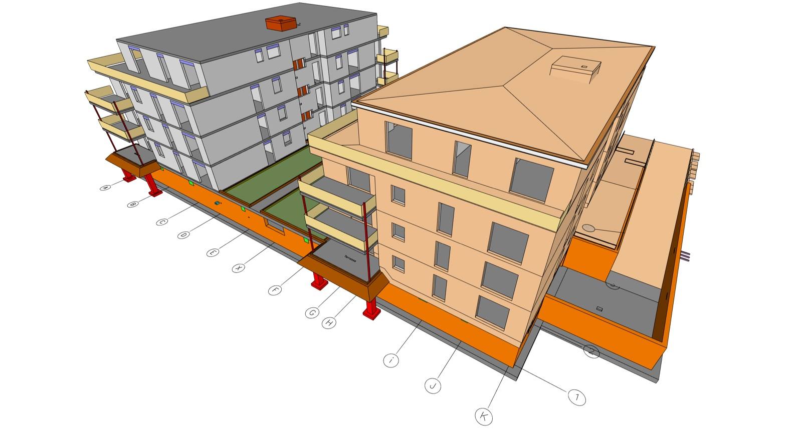 Visualisierung Perspektive – Mehrfamilienhaus Hemmingen-Arnum, Hemmingen