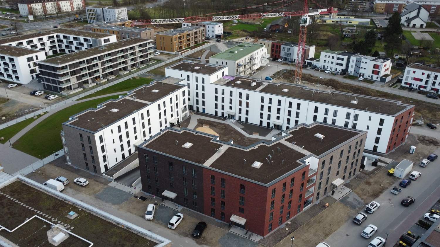 Luftaufnahme vom 25.02.2024 – Wohnanlage Hildesheim, Hildesheim