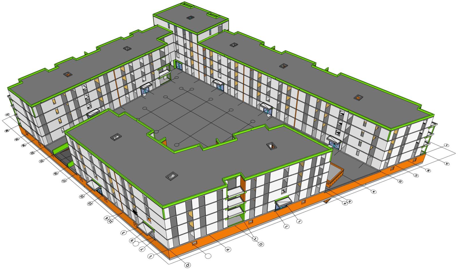 Visualisierung Perspektive Nordwest – Wohnanlage Hildesheim, Hildesheim