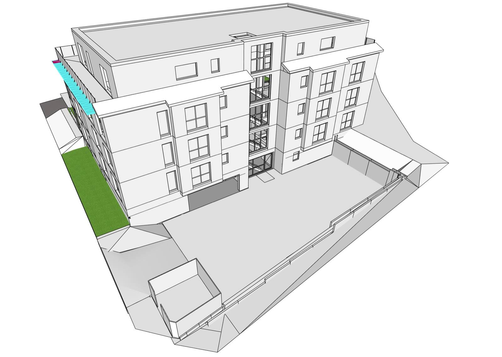 Visualisierung Perspektive – Wohngebäude Salzgitter-Thiede I, Salzgitter