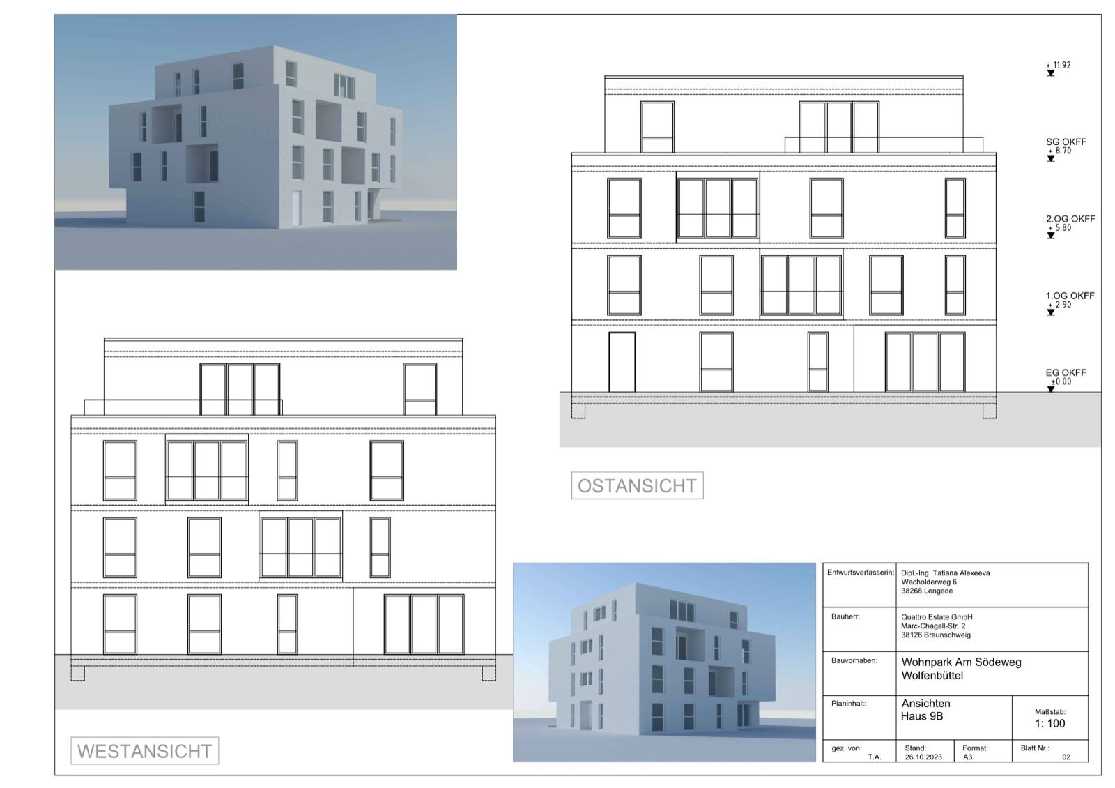 3D-Entwurf (Bild 4) – Wohnpark Am Södeweg, Wolfenbüttel, Wolfenbüttel
