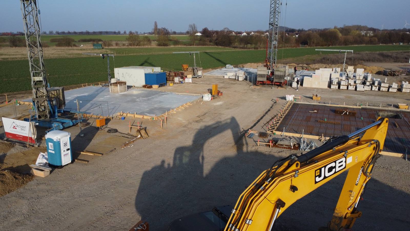 Baustellenfoto im März 2026 (Bild 2) – Wohnbebauung Woltwiesche, Woltwiesche