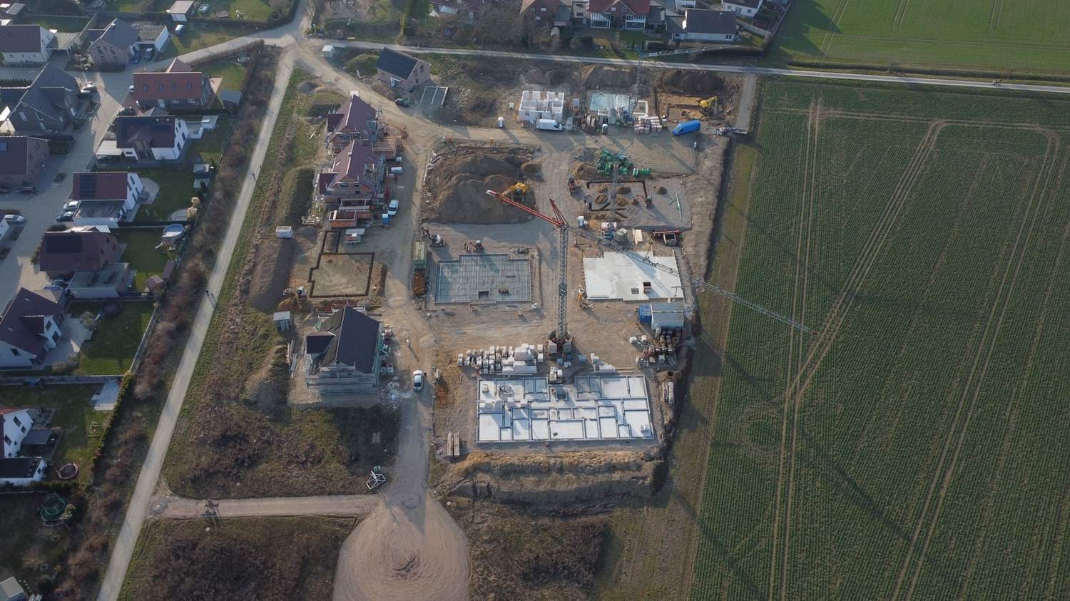 Baustellenfoto im März 2026 (Bild 3) – Wohnbebauung Woltwiesche, Woltwiesche