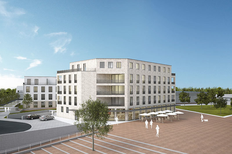 Visualisierung eines Bauprojekts der Dechant Bau GmbH